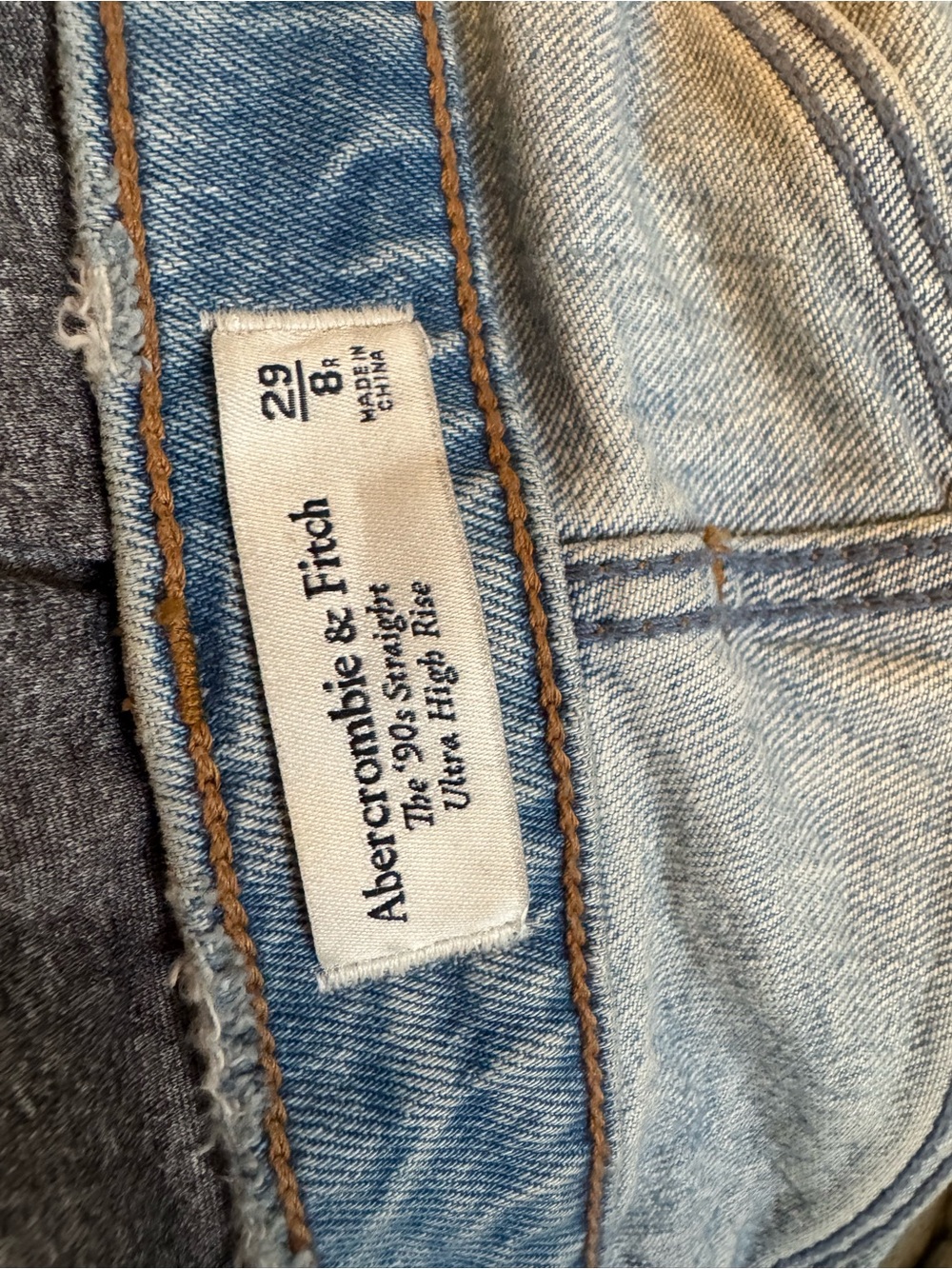 Abercrombie 90’s straight jeans - size 8R